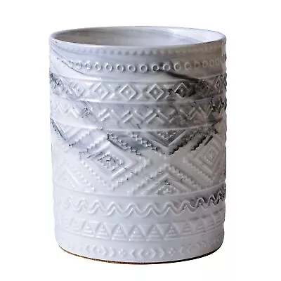 Grey Ceramic Marble Kitchen Utensil Holder For Countertop Utensil Crock For H... • $40.75