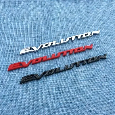 Fits Mitsubishi Lancer 00 06 08 10 18 Emblem Logo Badge EVOLUTION RED Trim • $12.34