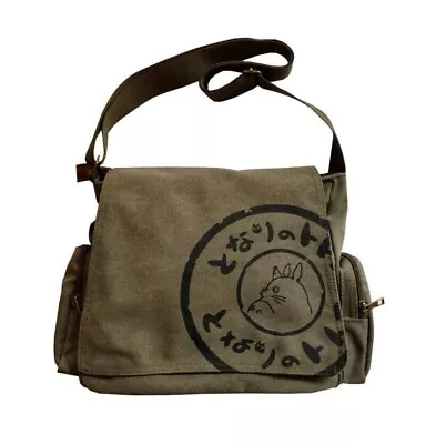 My Neighbor TOTORO Canvas Shoulder Messenger Bag School Crossbody Bag Kid Gift • £19.99