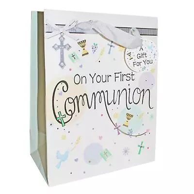 Gift Bag 23x18cm First Holy Communion - Religious Occasion - Symbolic C50201 • £3.98