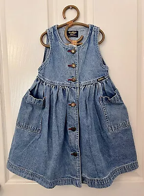 Vintage Oshkosh B’Gosh - Girls Denim Pinafore Dress - Size 2T • $40