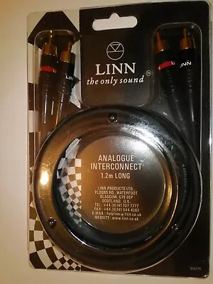 £55 • Buy Linn Analogue Black Interconnect Pair 1.2m .New In Packaging.