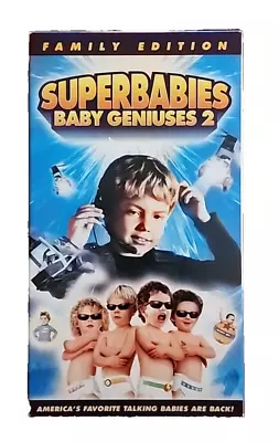 Superbabies: Baby Geniuses 2 VHS 2005 Family Edition Pre-Owned GREAT Condition • $5.37