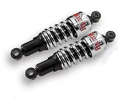 Burly Brand Chrome Slammer Rear Suspension Shocks 10.5 Harley FLH/T 80-17 • $232.71