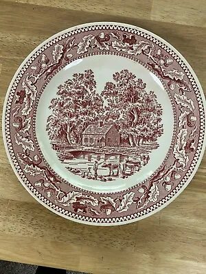 Royal China Inc. Memory Lane 1965  Plate Ironstone Underglaze USA • $9