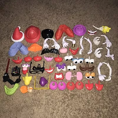 Large Lot Of Mr Potato Head Parts & Darth Vader Part Hats Shoes Hands Mouth Eyes • $19.99