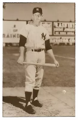Baseball: Mickey Mantle (HOF); Real Photo Postcard (EKKP Stamp Box) • $9.99