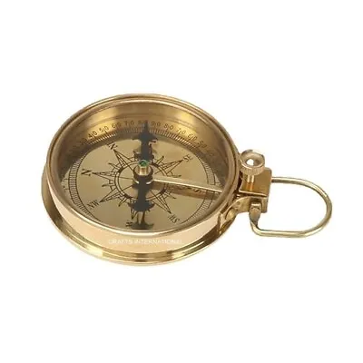 Vintage Brass Pocket Compass Antique Brass Compass Vintage Compass Nautical Navy • $19