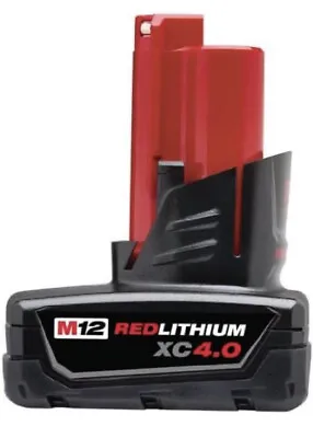 Milwaukee M12 4.0 Ah RedLithium  Extended Capacity Battery Pack - Red... • $39.99