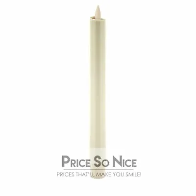 $29.99 • Buy Pottery Barn Flickering Flameless Taper Ivory Candle - 8  - New  MSRP $59