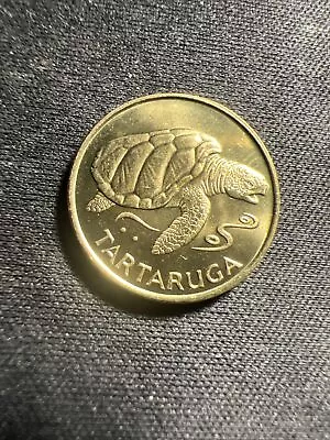 1994 Cape Verde 1 Escudo Brass Plated Steel Coin/Sea Turtle BU Z1248 • $2.39