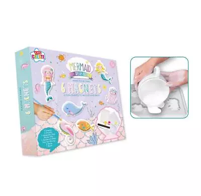 Make Your Own Paint And Mould Glitter Mermaids Magnets • £10.49