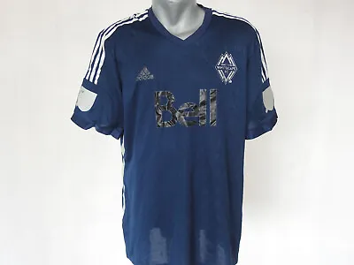 Vancouver Whitecaps 2014 Home Jersey Adidas Navy Blue Shirt Size XL Soccer MLS • $25