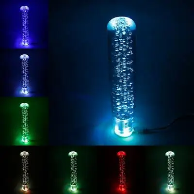 Universal 20cm Crystal Bubble LED USB RGB LIGHT Shift Knob Car Shifter Gear • $20.09