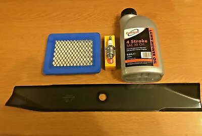 £26.73 • Buy Hayter Harrier 41 Service Kit Engine Oil Spark Plug Air Filter And  16  HD Blade