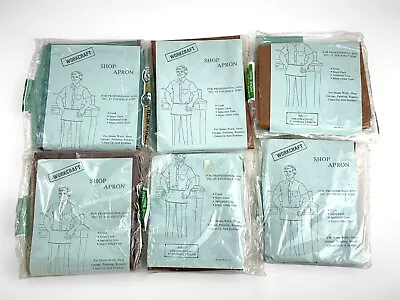 Vintage 60s USA Made Shop Apron Lot Of 6 • $110