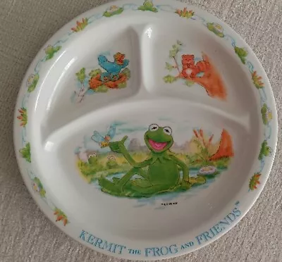 Muppets Kermit The Frog Divided Plate Vintage By Eden/ Jim Henson • $17.99