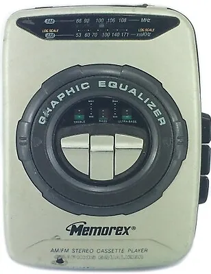 Memorex AM/FM Stereo Radio & Cassette Player Graphic Equalizer Handheld MB1012 • $14.77