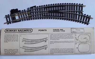 Hornby Railways R.641 Right Hand Track Points R641 Oo Gauge • £5.50