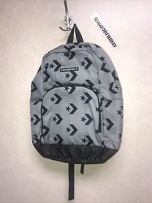 Converse Star Chevron Gray/Black Unisex Laptop Backpack 9A5325-G89 • $26.99