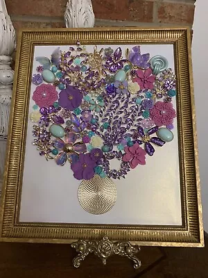 Vintage And Contemporary Jewelry Art Framed • $68