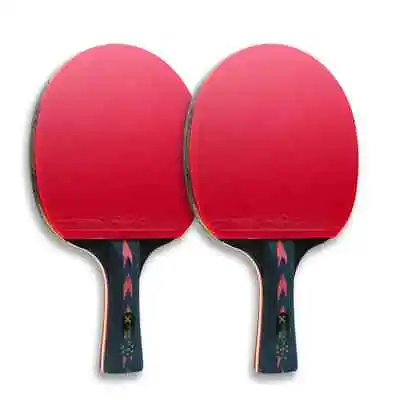 Huieson 2Pc Ping Pong Rackets Set 5/6 Star Offensive Table Tennis Racket • $35.65