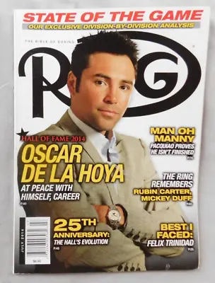 $10 • Buy Oscar De LaHoya - July 2014 RING Boxing Magazine - EX