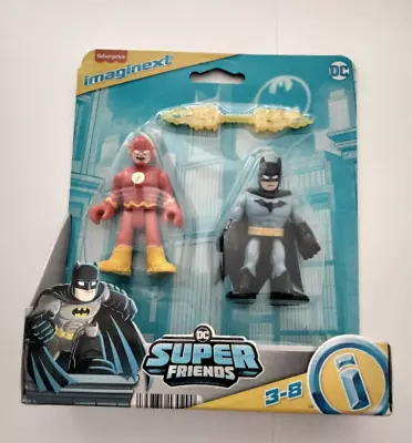 NEW ~ IMAGINEXT DC SUPER FRIENDS ~ Batman + The Flash Action Figures • $35.10