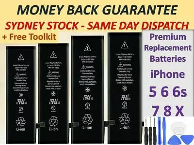 $15.86 • Buy For IPhone 5 5S 8 6 6S 7 PLUS High Capacity Battery Replacement Tools For Apple