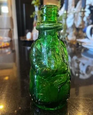 RARE ANTIQUE 1920s THE MOSES BOTTLE POLAND WATER  GREEN GLASS BOTTLE • $85