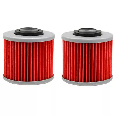 $9.99 • Buy 2X Oil Filters For Yamaha YFM700R RAPTOR XVS650 XVS1100 V-STAR XV250 VIRAGO