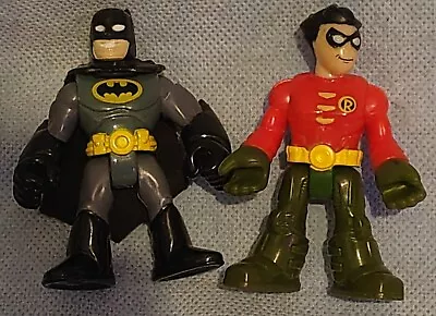  Imaginext Super Friends DC Comics Batman & Robin Figures • £9.90