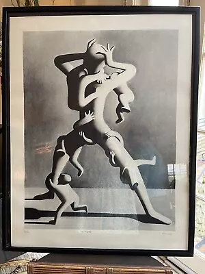 Mark Kostabi Original Signed & Numbered Lithograph Framed • $1300