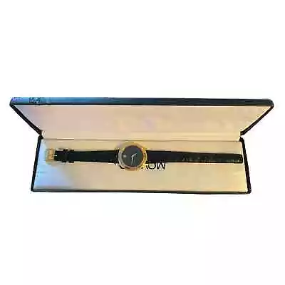 Movado Vintage Museum Quartz Watch 18KGP 87-E4-0844 Original Box • $200