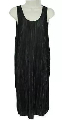 H&M Black Tank Midi Dress Cover-up Womens Size XS Sleeveless Ribbed NWT • $6.99