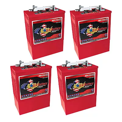 4pc US BATTERY USL16HC-XC2 Group 903 6V Deep Cycle Flooded Lead Acid Battery • $1580.07