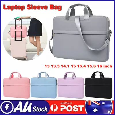 13 14 15 15.6 Inch Laptop Bag Shoulder Handbag Business Briefcase Laptop Cover • $9.99