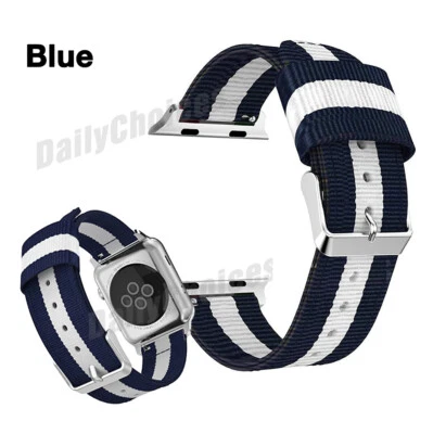 $4.99 • Buy For Apple Watch Band Series 7/6/5/4 Woven Nylon 38/40/42/44/41/45mm IWatch Strap