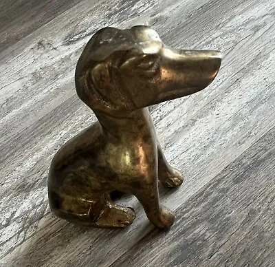 Brass Art Deco Style Greyhound/Whippet Figurine 4 Inches Tall • $15.98