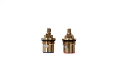 Replacement 3/4  Inch Brass Ceramic Disc Tap Valves Cl9-1  Gland Insert 24t Pair • £15.83