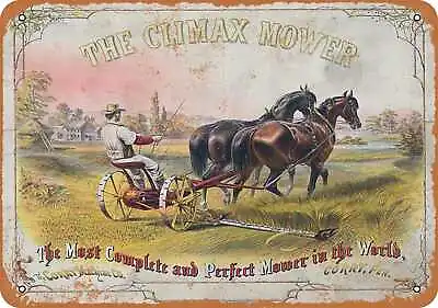 Metal Sign - The Climax Horsedrawn Mower -- Vintage Look • $18.66