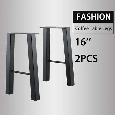 Black 16'' Industry Table Leg Metal Steel Chair Bench Legs DIY Furniture • $47.27