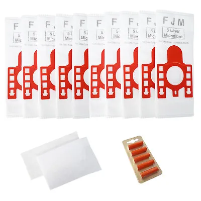 10 X Vacuum Cleaner Hoover Dust Bags And Filters For MIELE FJM CAT And DOG  • £10.95