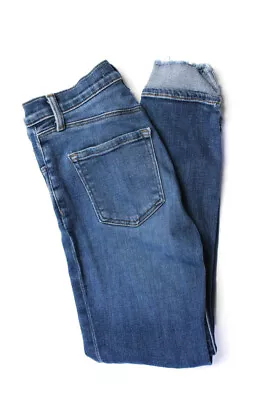 J BRAND Womens Cotton Hewes 835 Crop Skinny Denim Jeans Blue Size 24 11433117 • $19.99