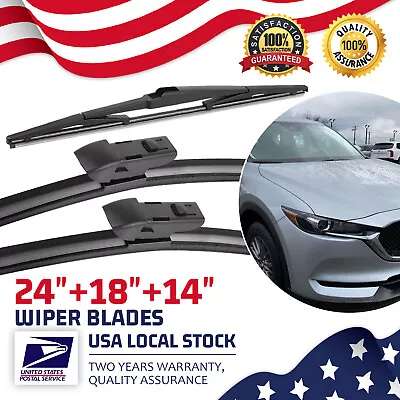 Front+Rear OEM Wiper Blades Fit Mazda CX-5 KF 2017-2020 Windshield Windscreen • $17.99