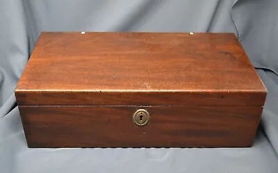Antique Wood Travel Desk Victorian Laptop Writing English Mahogany Box Secretary • $128.65