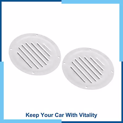 Universal Pack (2) 5” Round Marine Boat Louvered Ventilation Vent Panel Cover • $13.77