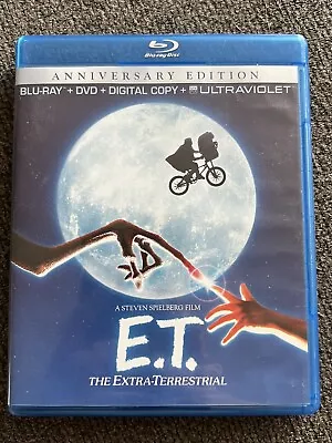 E.T. The Extra-Terrestrial Anniversary Edition - Blu Ray + DVD - Rated PG • $4.50