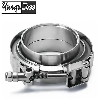 2.75'' Quick Release V-Band Clamp SS304 Stainless Male/Female Flange For Exhaust • $29.99