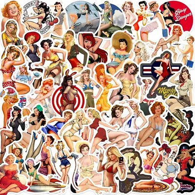 £4.99 • Buy 50Pcs Adult Stickers Bomb Vinyl Skateboard Guitar Luggage Sexy Girls Decals Pack